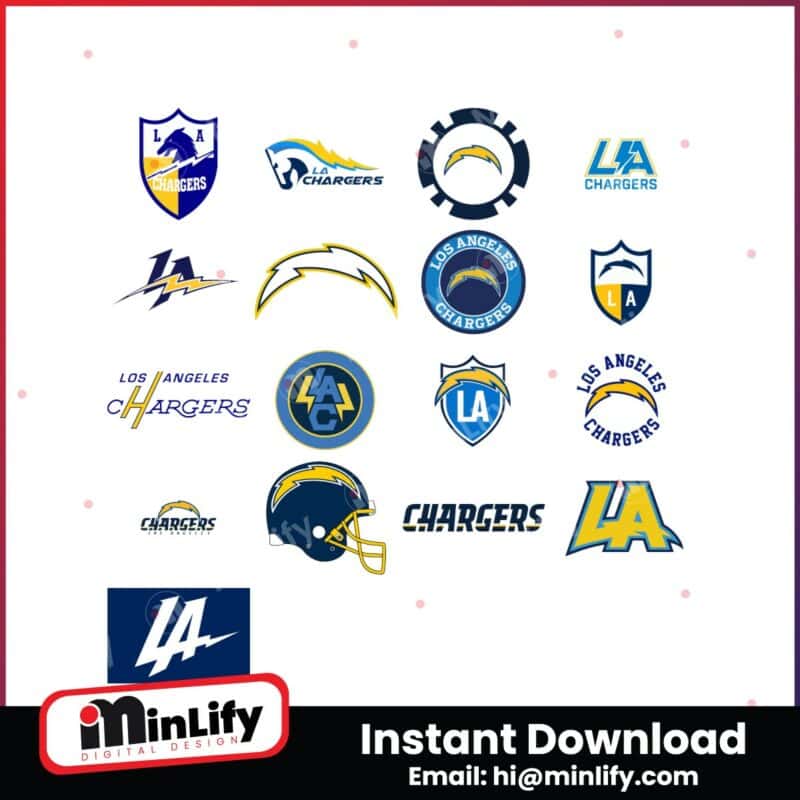 los-angeles-chargers-logo-svg-bundle-files