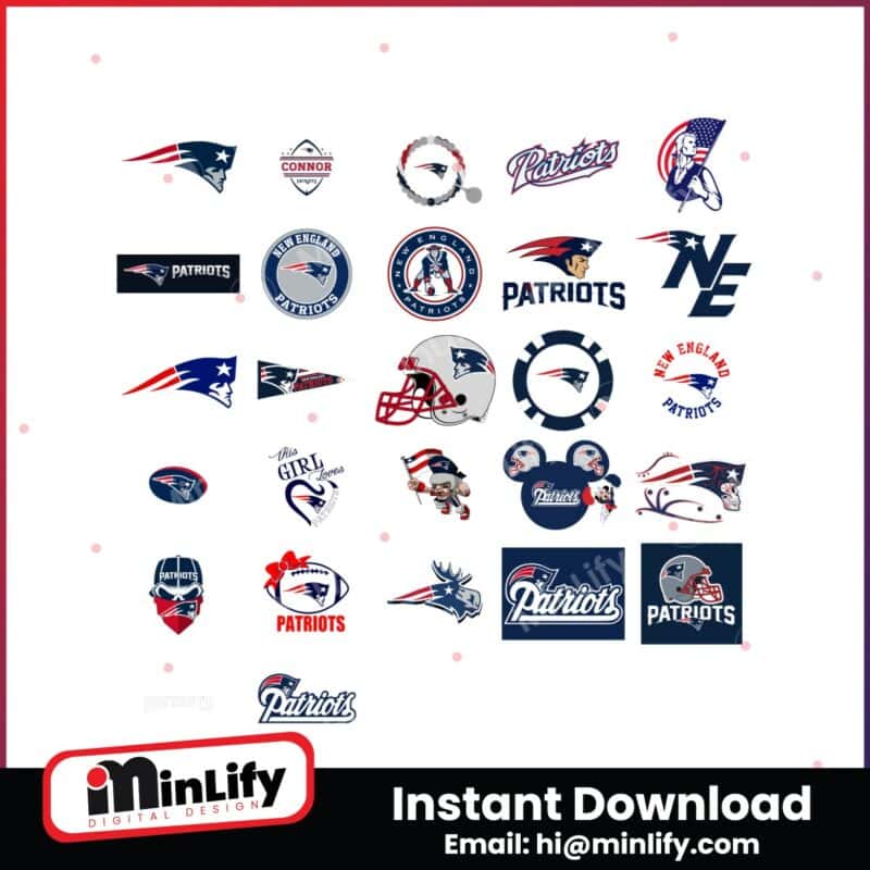 new-england-patriots-logo-svg-bundle-files