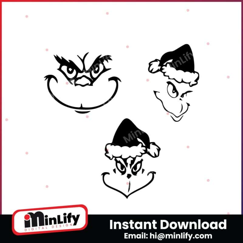 grinch-face-art-svg-bundle-silhouette