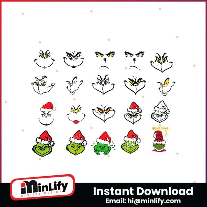 christmas-grinch-face-santa-hat-art-svg-bundle