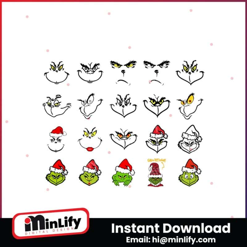 bundle-grinch-face-and-grinch-head-funny-grinchmas-svg