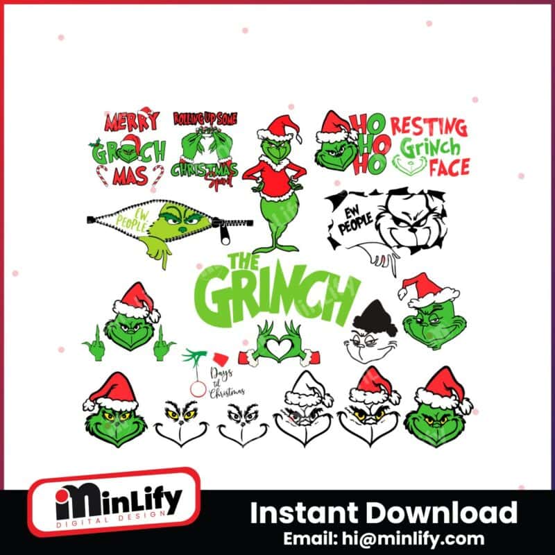 christmas-the-grinch-funny-grinchmas-face-and-head-svg-bundle